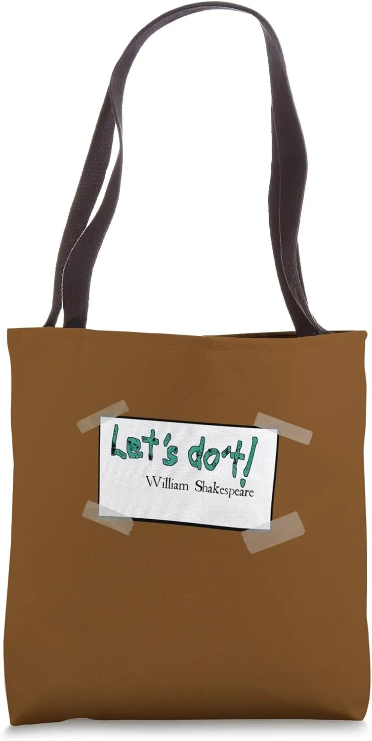 Twelfth Night Hamlet Let Us Do It Contracted Quotation Tote Bag