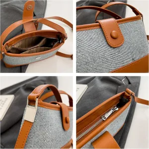 Underarm Color Contrast Small Square Bag Simple Purse Casual Shoulder Bag Faux Leather Crossbody Handbag