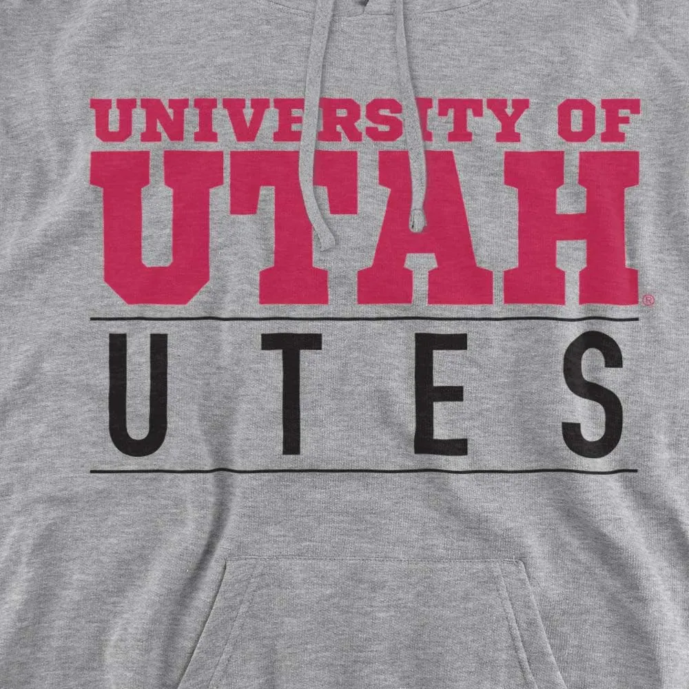 University of Utah Official Between The Lines Unisex Adult Pull-Over Hoodie