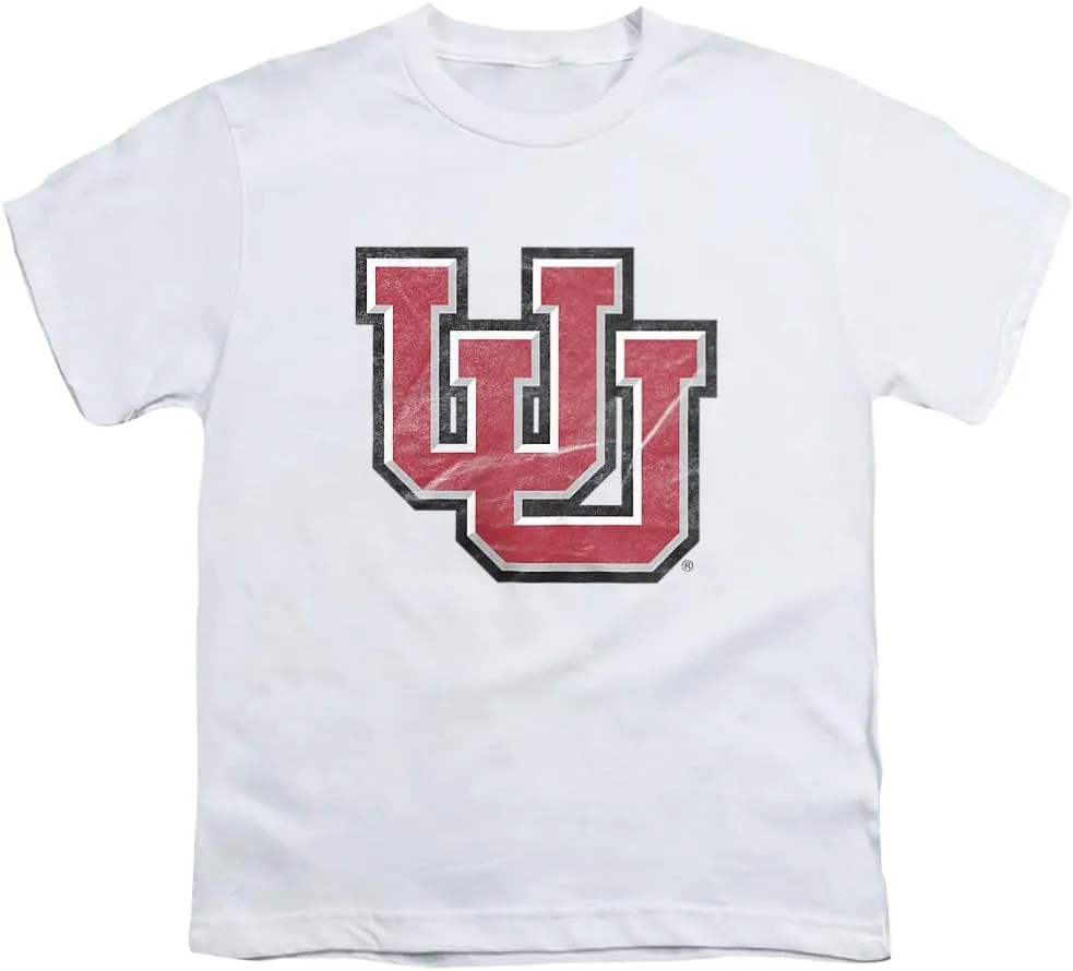 University of Utah Official Distressed Primary Youth Kids Boy/Girls T Shirt
