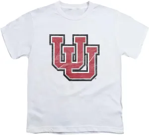 University of Utah Official Distressed Primary Youth Kids Boy/Girls T Shirt