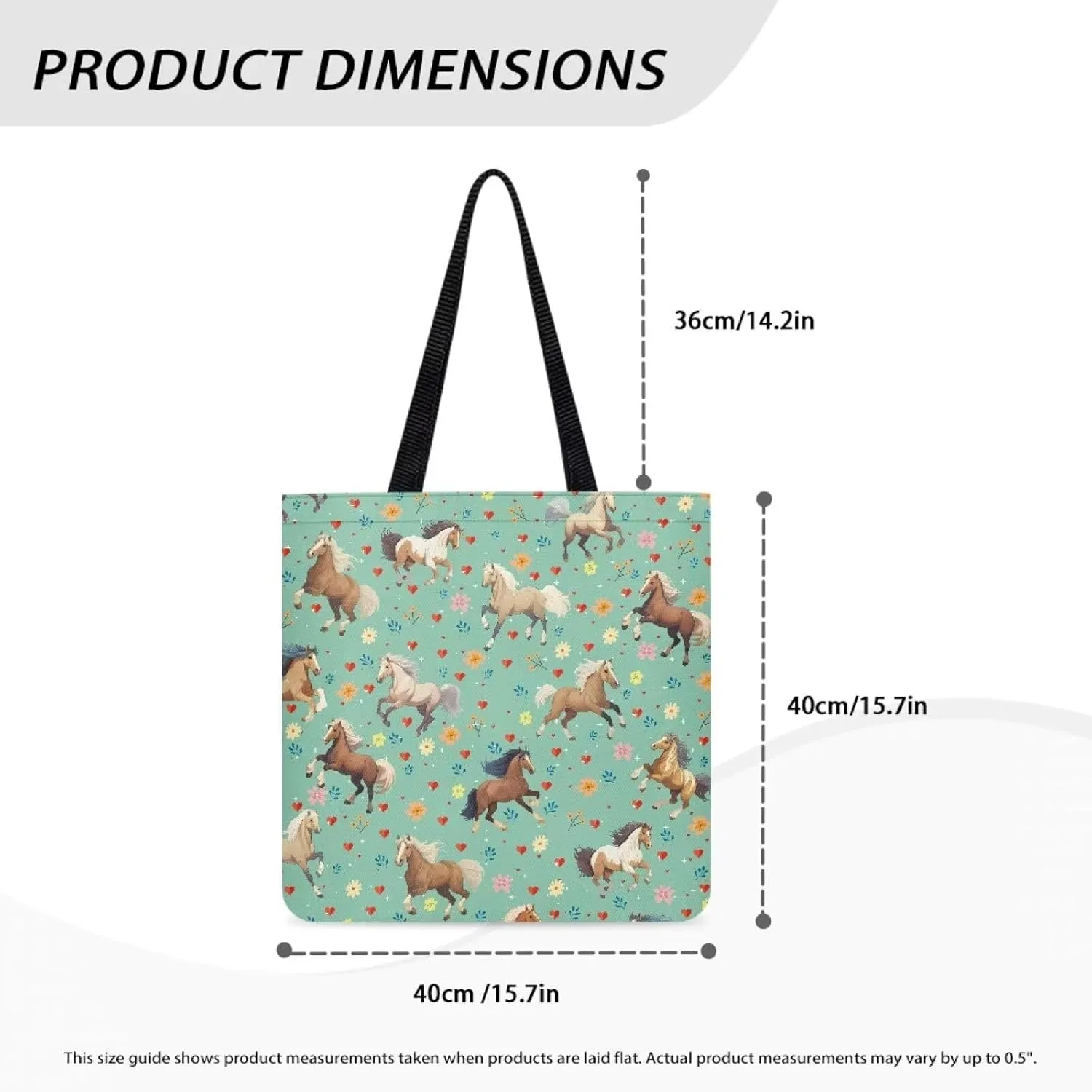 Upetstory Canvas Tote Bag Reusable Grocery Shopping Cloth Bags