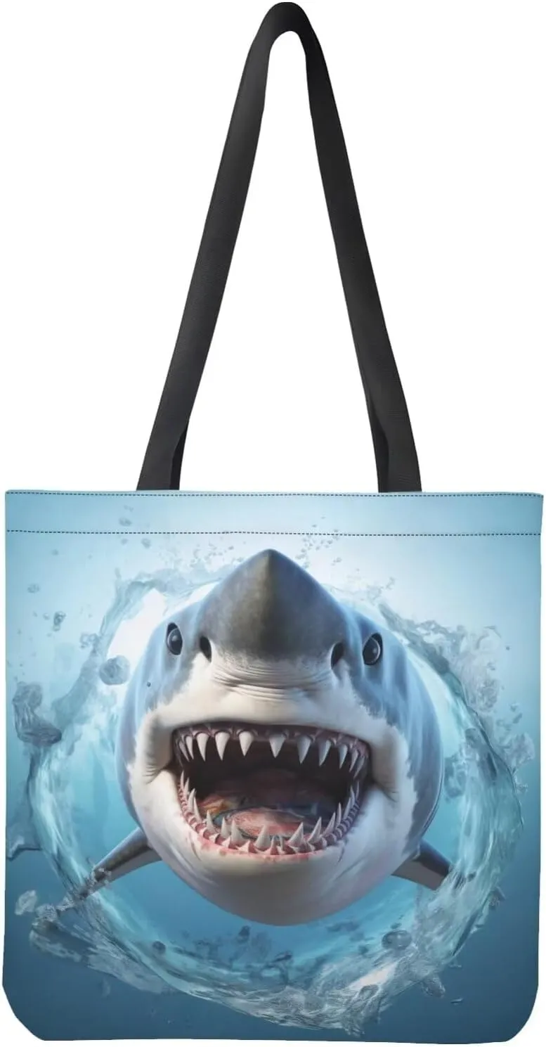 Upetstory Canvas Tote Bag Reusable Grocery Shopping Cloth Bags