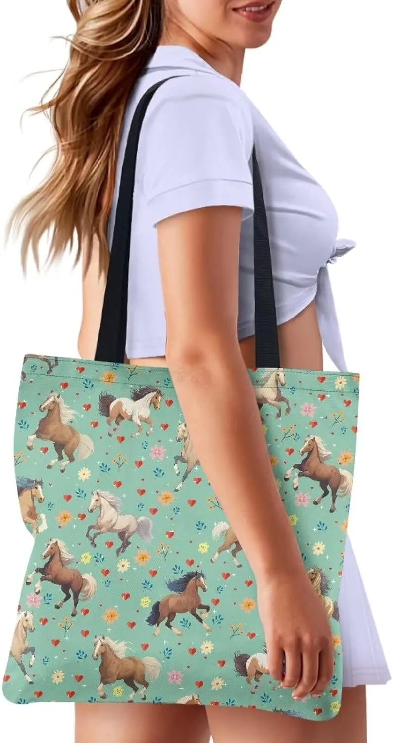 Upetstory Canvas Tote Bag Reusable Grocery Shopping Cloth Bags