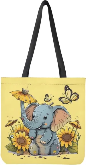 Upetstory Canvas Tote Bag Reusable Grocery Shopping Cloth Bags