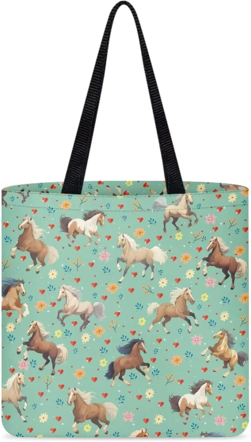 Upetstory Canvas Tote Bag Reusable Grocery Shopping Cloth Bags