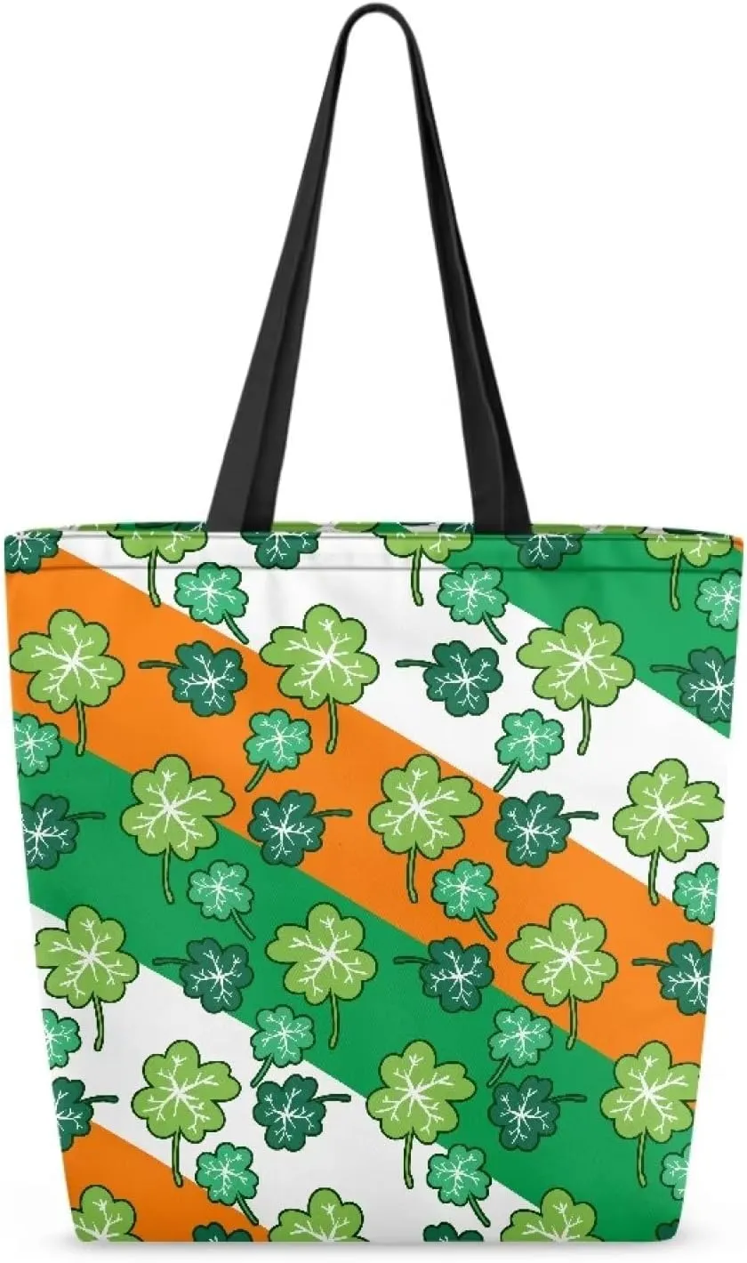 Upetstory Canvas Tote Bag Reusable Shopping Bag Shoulder Handbag for Groceries