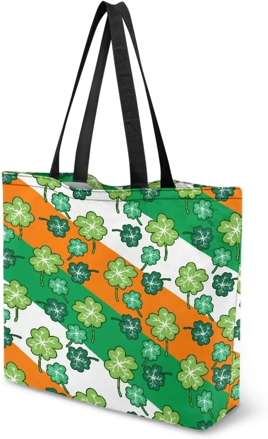 Upetstory Canvas Tote Bag Reusable Shopping Bag Shoulder Handbag for Groceries