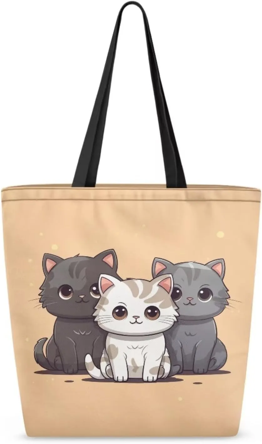 Upetstory Reusable Grocery Shopping Bag Cloth Tote Bags for Adults Teen Girls