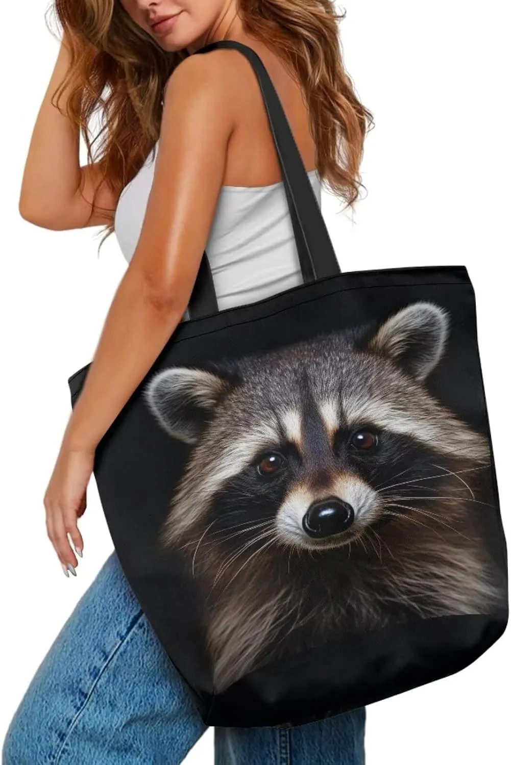 Upetstory Reusable Grocery Shopping Bag Cloth Tote Bags for Adults Teen Girls