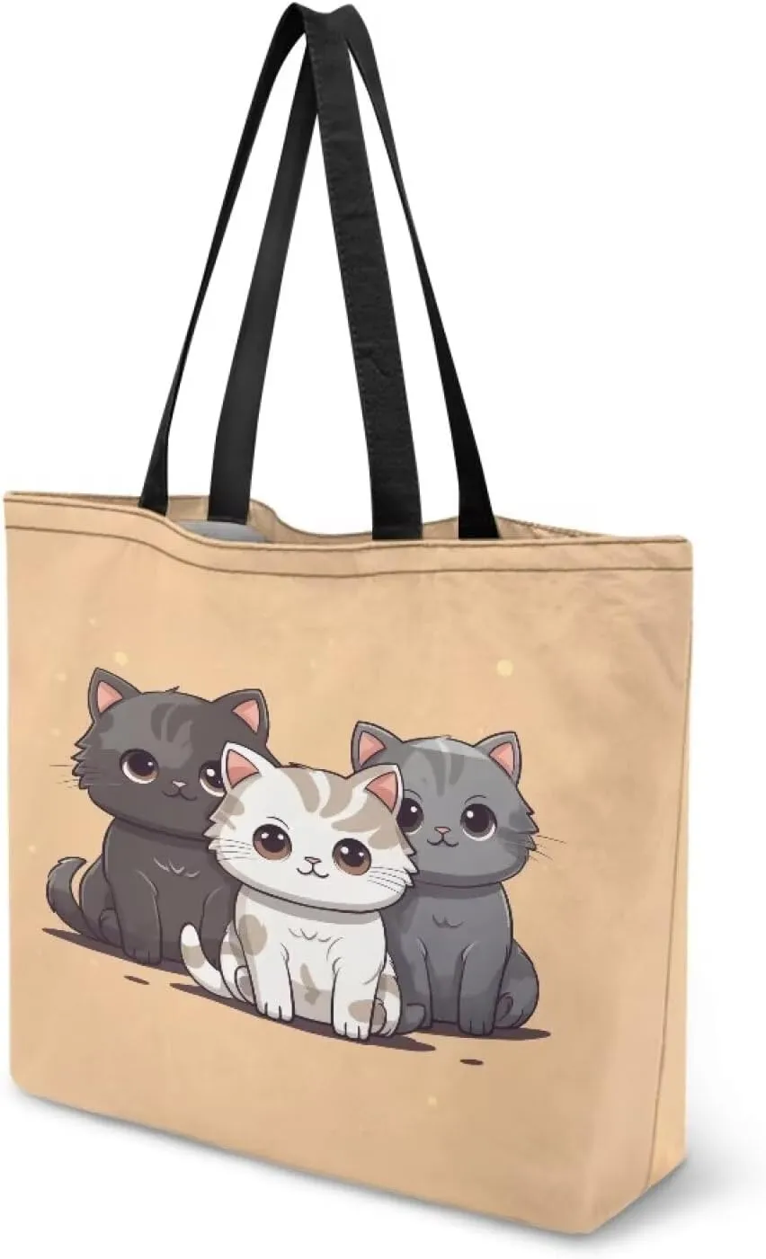 Upetstory Reusable Grocery Shopping Bag Cloth Tote Bags for Adults Teen Girls