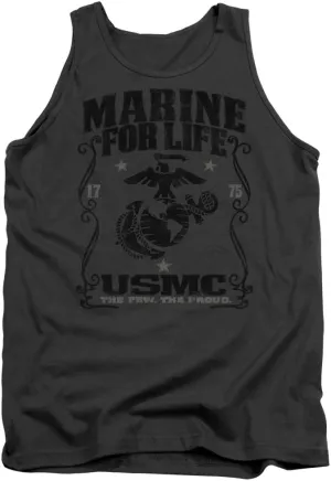 US Marine Corps for Life Unisex Adult Tank Top for Men and Women