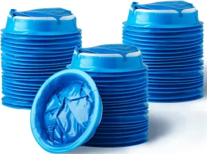 Valchoose 60 Pack Barf Bags Disposable, Portable Puke Bags, 1000ml High Density Blue, Leak Resistant Perfect for Morning Sickness, Kids, Adults, Pregnant Women, Taxis Drivers, Car Motion Sickness