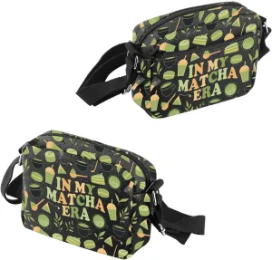 VAMSII Matcha Lover Gift Matcha Era Makeup Bag Tea Lover Cosmetic Bag Matcha Merch (Matcha Era B C)