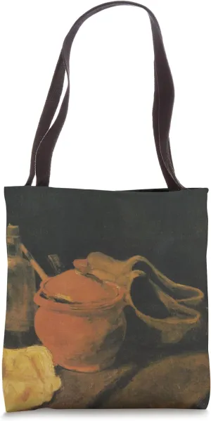 Van Gogh Shirt Still Life with Earthenware, Bottle and Clogs Tote Bag