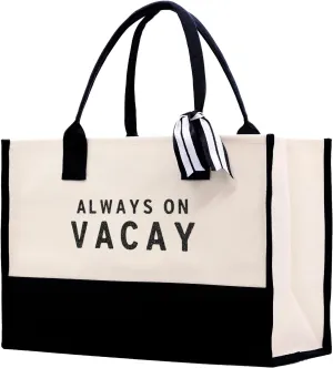 VANESSA ROSELLA Beach Tote Bag Large - Chic Tote Bag for Pool Gym Travel Cruise Picnic Road Trip