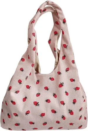 Verdusa Women's Cute Printed Tote Handbags Hobo Shoulder Bags