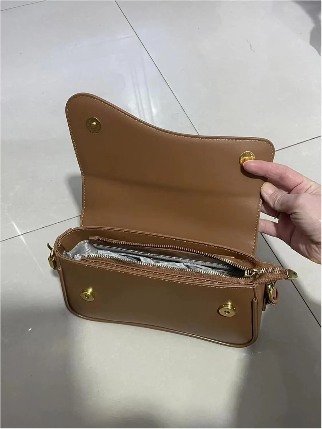 Verdusa Women's Leather Shoulder Bag Clutch Purses Trendy Hobo Crossbody Handbags Y2K Saddle Flap Underarm Purse