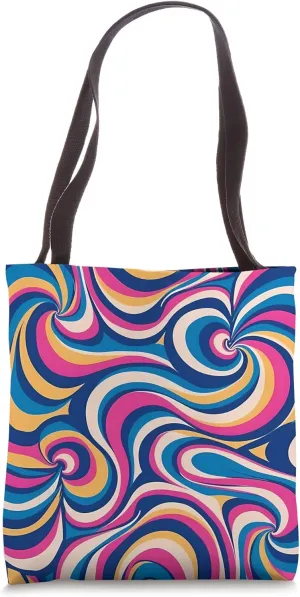 Vibrant Dizzy Abstract Kawaii Pattern Tote Bag