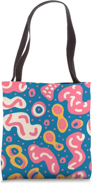 Vibrant Dizzy Abstract Kawaii Pattern Tote Bag