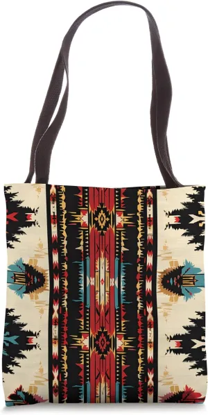Vintage Navajo Design Retro Pattern Tote Bag