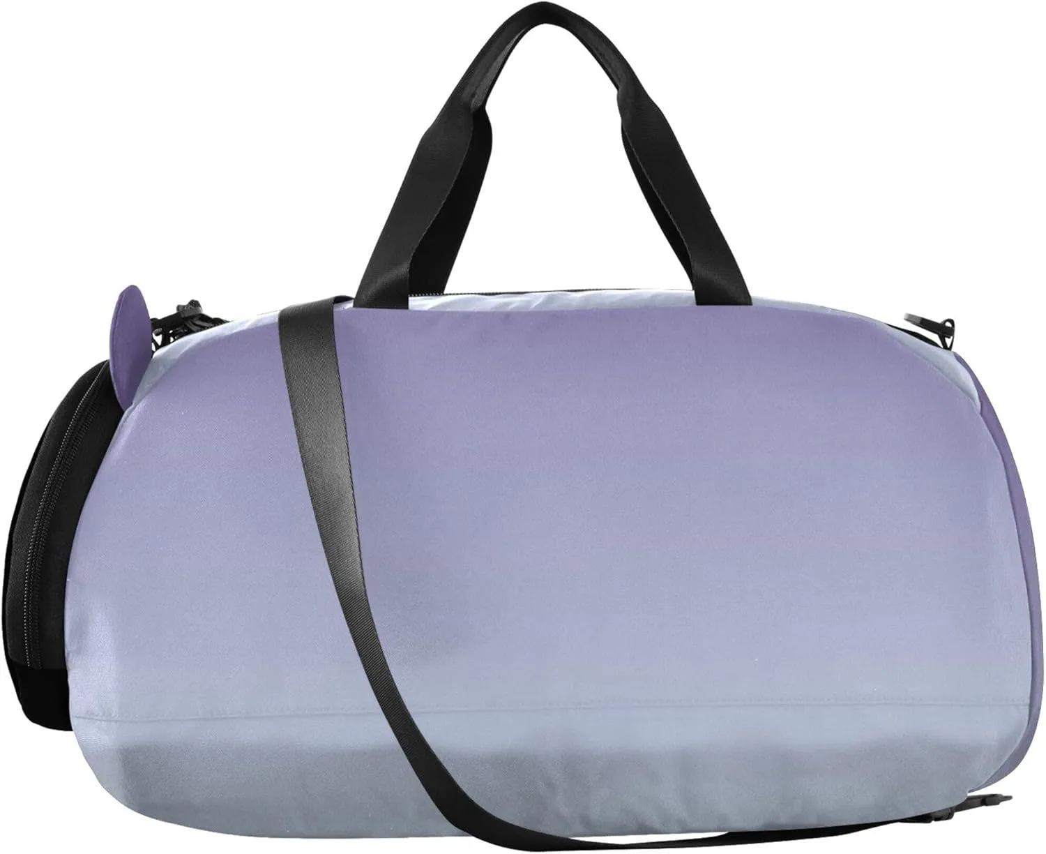 Violet Pale Blue Gradient Carry on Duffel Bag for Boys Overnight Bags Toddler Travel Duffle Bags Girls Tote Kids Gym Duffle