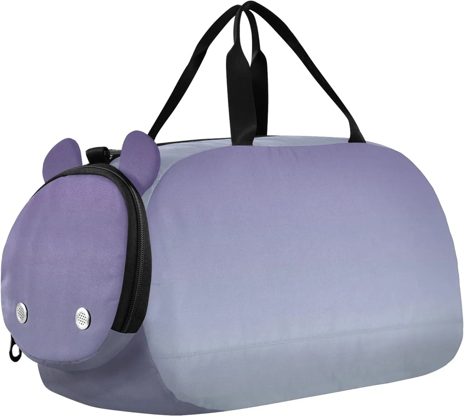 Violet Pale Blue Gradient Carry on Duffel Bag for Boys Overnight Bags Toddler Travel Duffle Bags Girls Tote Kids Gym Duffle