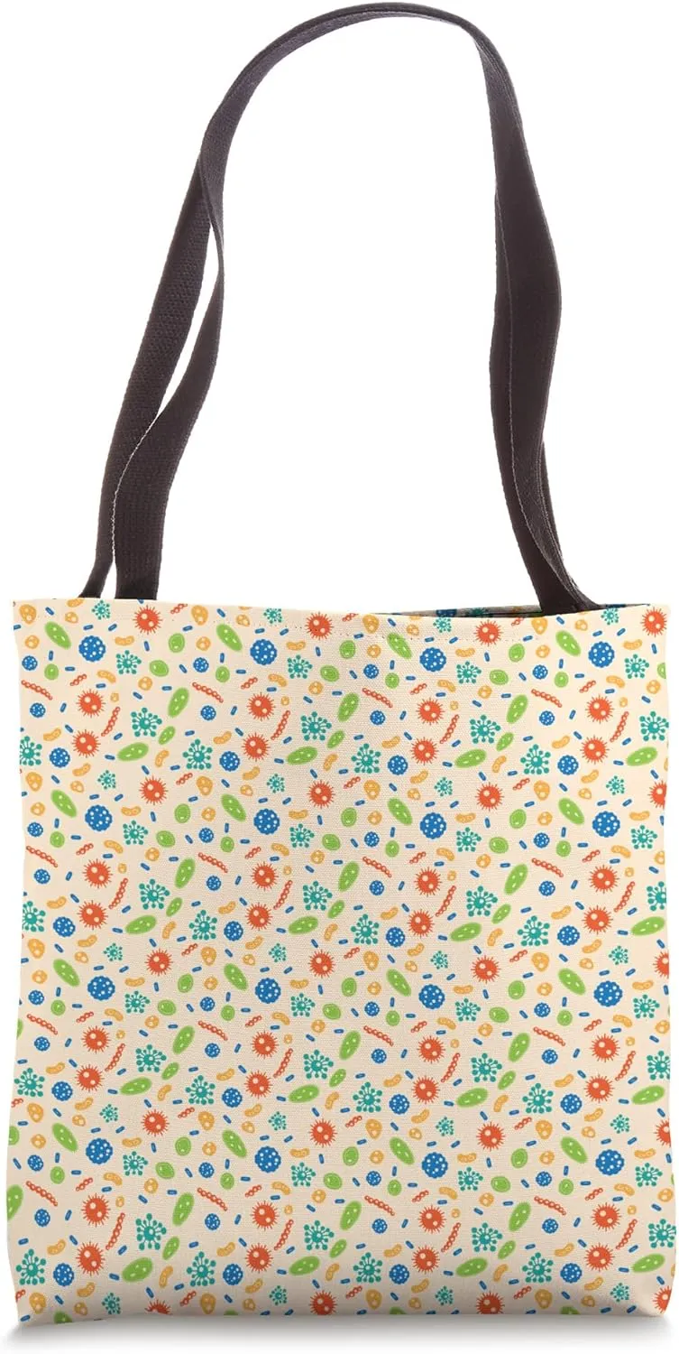 Viruses Bacteria Unicellular Pattern Tote Bag
