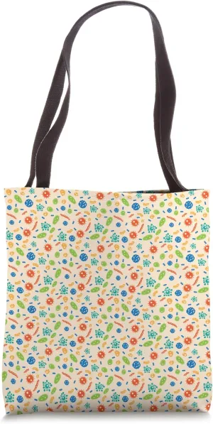 Viruses Bacteria Unicellular Pattern Tote Bag