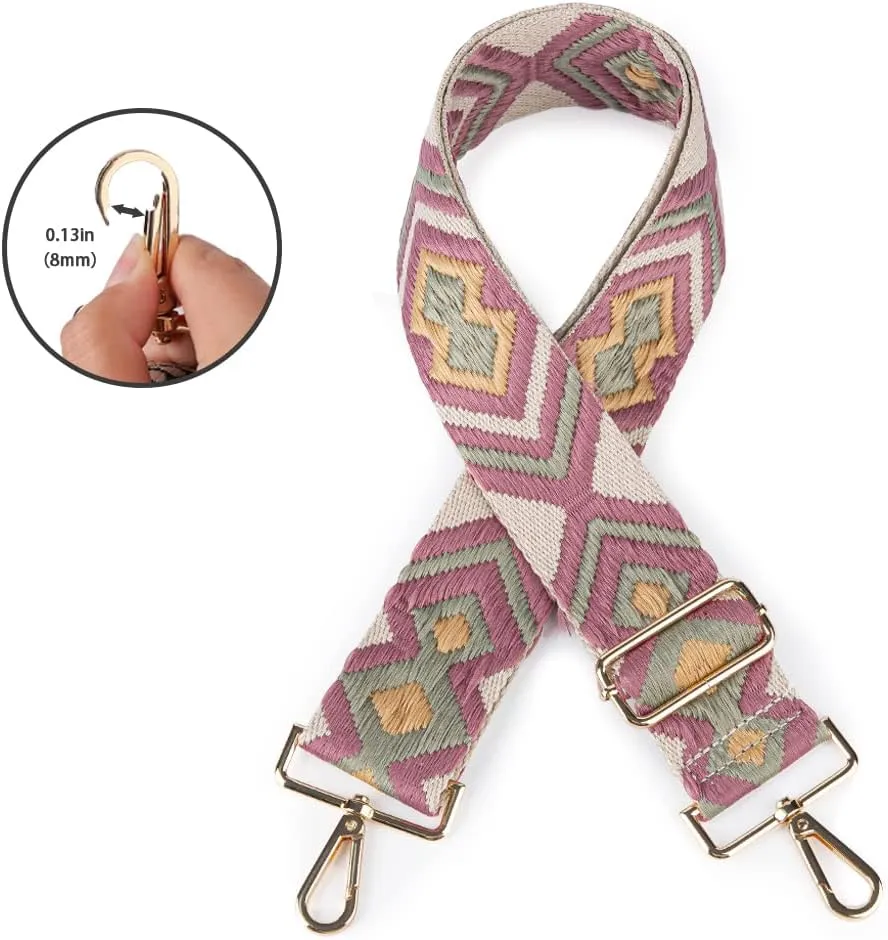 Viva Terry Adjustable Crossbody Guitar Strap Replacement for Women's Handbags and Purses