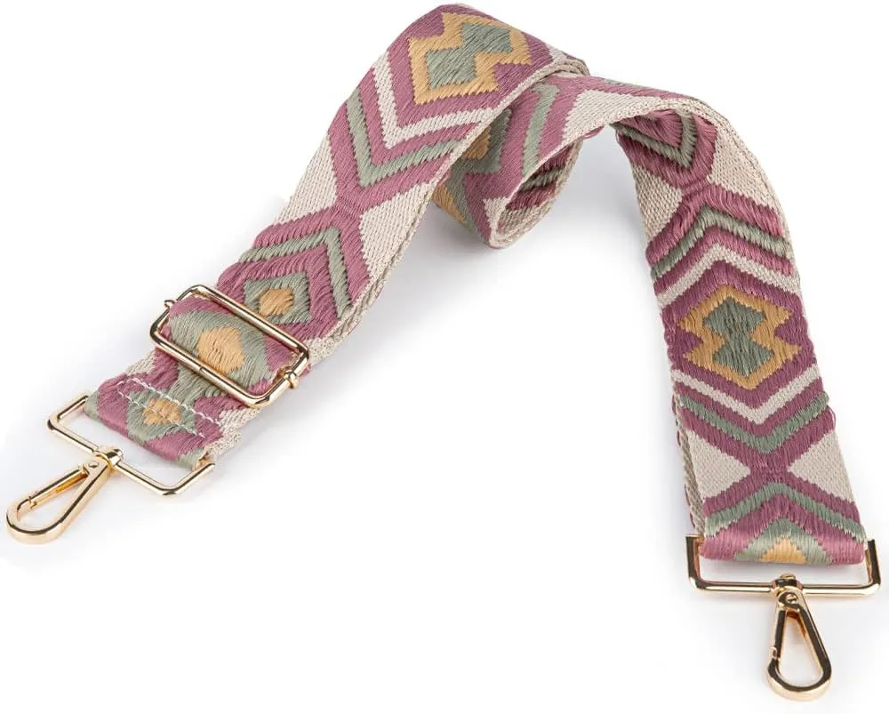 Viva Terry Adjustable Crossbody Guitar Strap Replacement for Women's Handbags and Purses