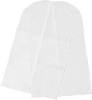 VOSAREA Eva Hanging Clothes Bag 2pcs Suit Cover Garment Storage Transparent Dry Cleaner Bags