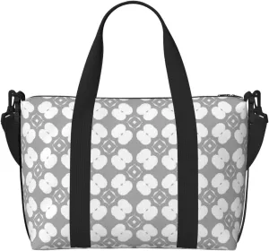 VOSERY Laptop Tote Bag for Women Work - geometric ornamental print Gym Bag for Women Men, Personal Item Crossbody Travel Bags for Women Men Carry On, Overnight Weekender Bags for Women Travel