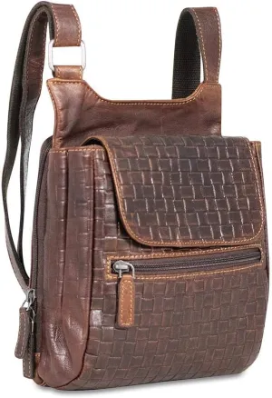 Voyager Woven Slim Crossbody Bag #WF831