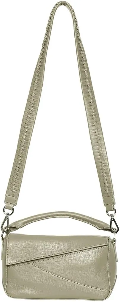 Walter Baker Jagger Leather Crossbody, Grey
