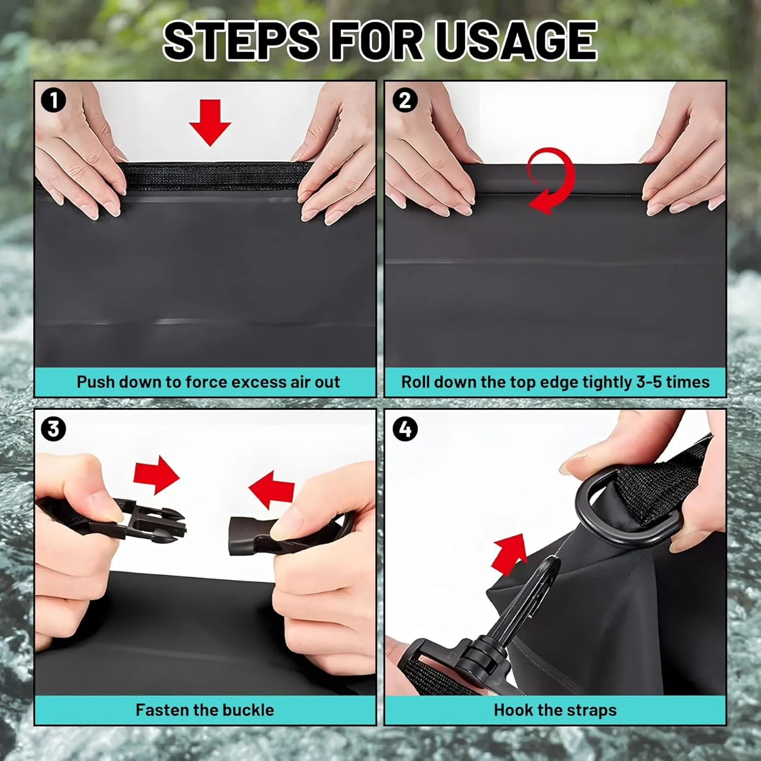 Waterproof Dry Bag,Roll Top American Flag Vintage Small Waterproof Backpack 5L/10L/20L Floating and Lightweight Bags for Kayaking, Boating, Fishing, Swimming and Camping