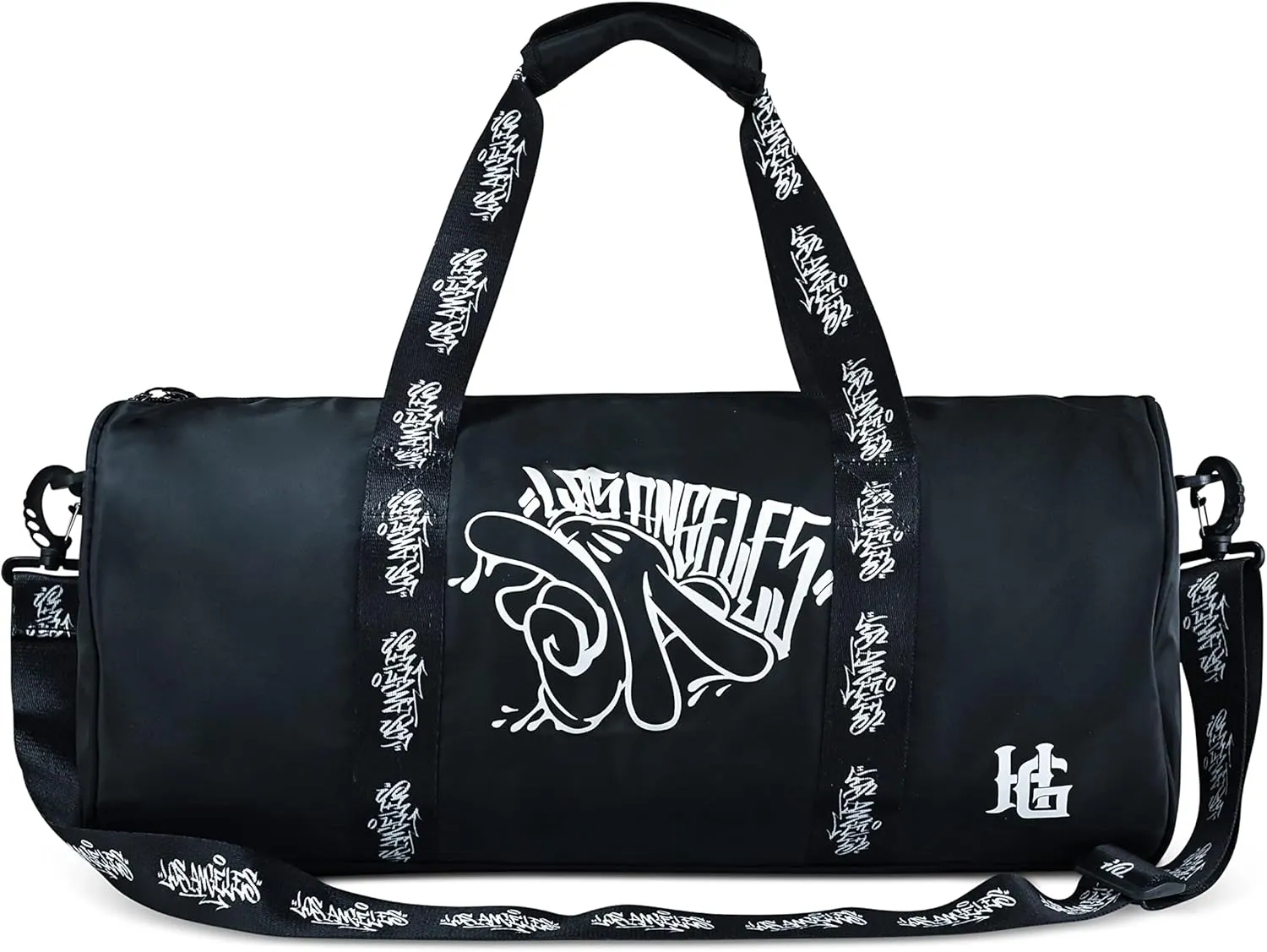 Waterproof Duffle Bag - Wide Opening, Ergonomic Handles | Suitable for Gym, Boating, Camping | Travel Duffle Bag for Men & Women (Los Angeles)