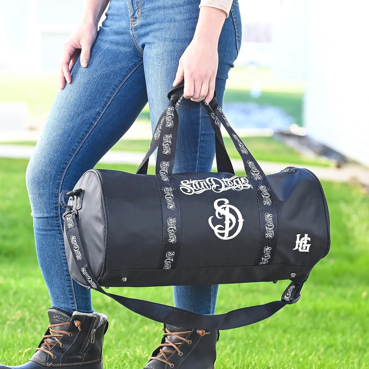 Waterproof Duffle Bag - Wide Opening, Ergonomic Handles | Suitable for Gym, Boating, Camping | Travel Duffle Bag for Men & Women (San Diego)