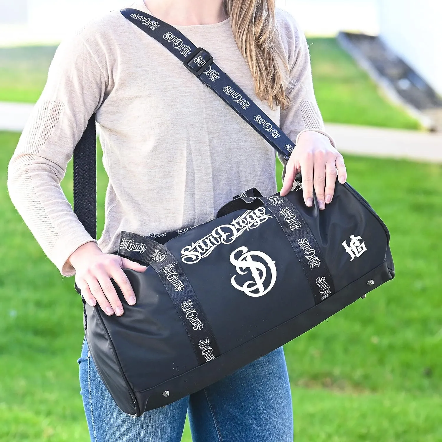 Waterproof Duffle Bag - Wide Opening, Ergonomic Handles | Suitable for Gym, Boating, Camping | Travel Duffle Bag for Men & Women (San Diego)