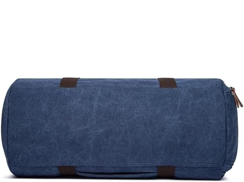 Waterproof Vintage Large Overnight Bag For Men Carry on Canvas Travel Duffel Bags With Suitcase Handle