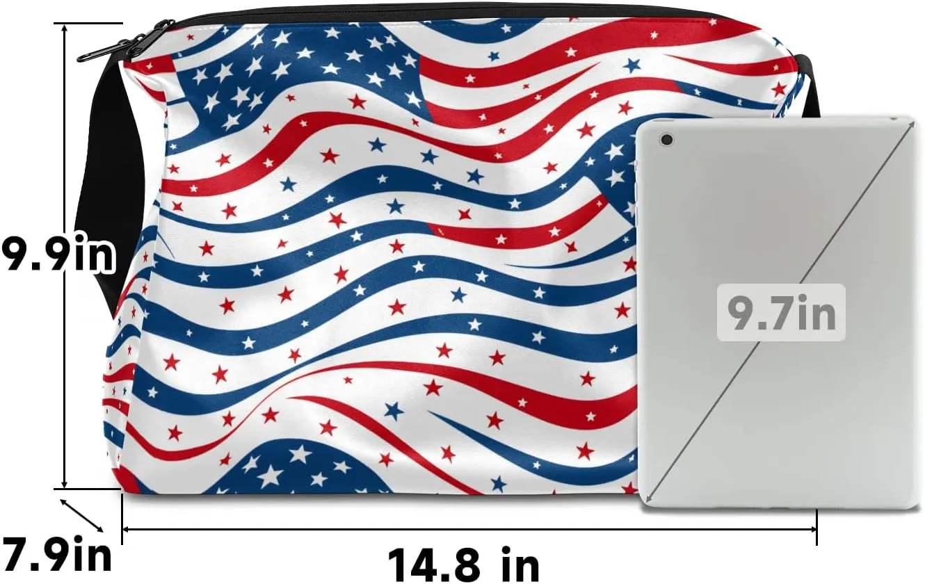 Weekend Bag America Flag Print Lightweight Carry On Duffel Bag Waterproof Gym Bag Pu Leather Duffle Bag for Workout Travel Sport