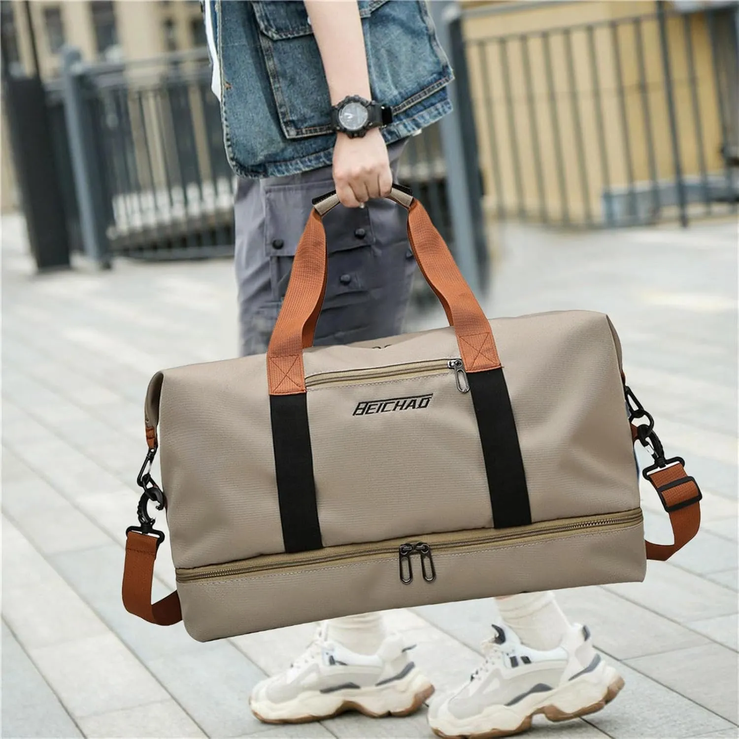 Weekend Getaway Bag - Weekender Bags Women, Spacious Travel Duffel | Mens Travel Bag | Weekender Travel Bag For Women Ladies Overnight Carry On Tote Duffel Bag With Luggage Sleeve And Shoes Compartme