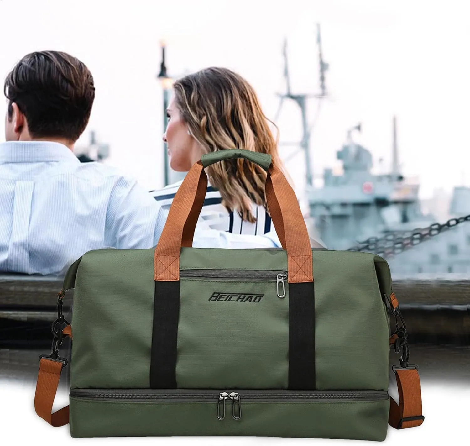 Weekender Bags Women - Travel Duffel Bag Women, Stylish Travel Bag | Mens, Weekender For Ladies Overnight Carry On Tote Duffel With Luggage Sleeve And Shoes Compa
