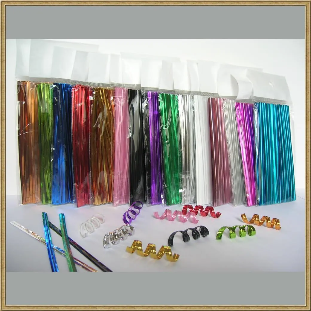 Weststone 1000pcs 4" HOT Pink Metallic Twist Ties foil Twist Ties for Cello Bags Treat Bags in Birthday Party Wedding Party
