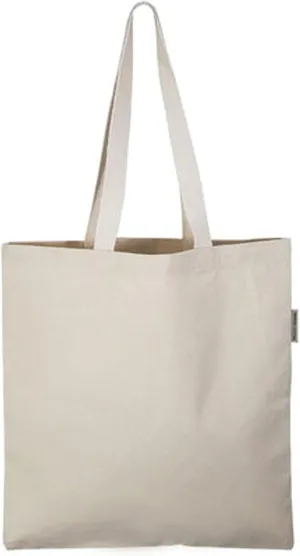 Wholesale Organic Canvas Tote Bags - Natural Color (15"W x 16"H) - Blank Bulk Plain Bags for Decorating, Heat Transfer, DIY