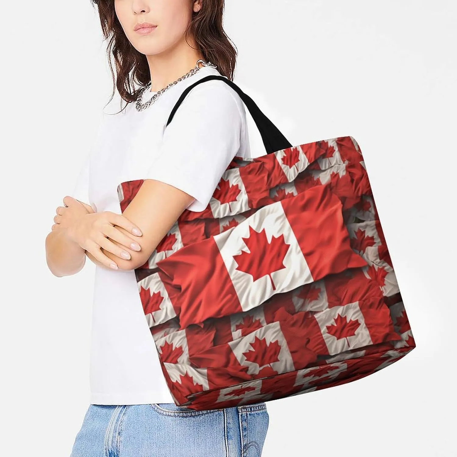 Wildlife Spider Tote Bags, Reusable Grocery Bags, Large Shopping Bag, Shoulder Bag for Women