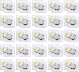 WILLBOND 25 Pairs Hidden Magnetic Snap PVC Hidden Sew on Snaps Purse Closure for Fastener Handbag Purses Clothing Clasp DIY Craft Sewing Tools