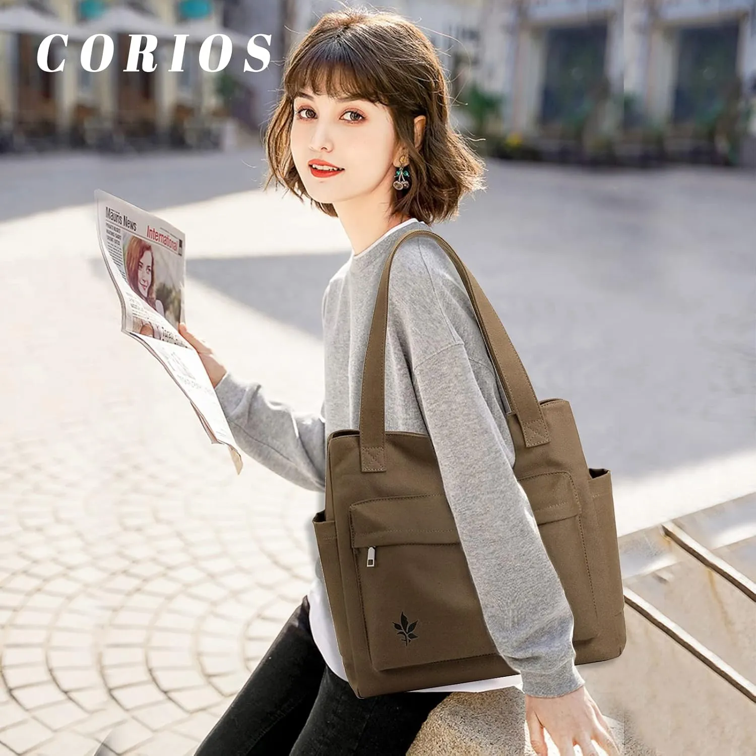 Women Handbag Canvas Shoulder Bag Casual Tote Purse