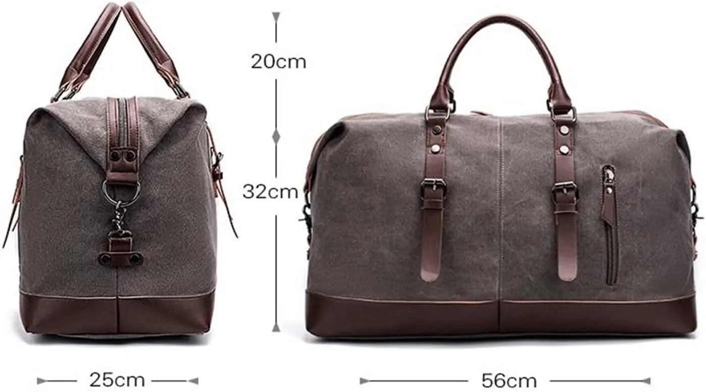 women Men Travel Carry on Luggage Men Duffel Bags Travel Tote Large Weekend Bag Overnight (Army Green)