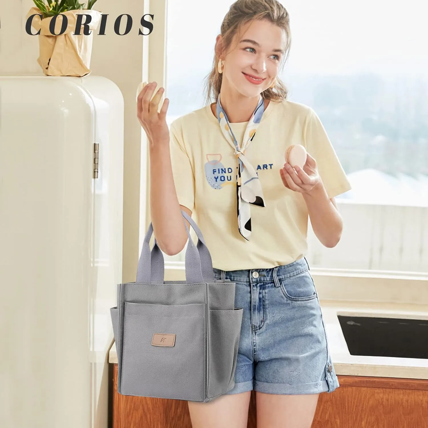 Women Shoulder Bag Casual Handbag Canvas Tote Purse Ladies Top Handle Bag